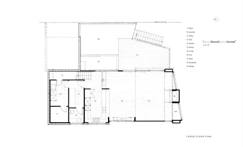 Modern New House in Point Chevalier- Lower Floor Plan